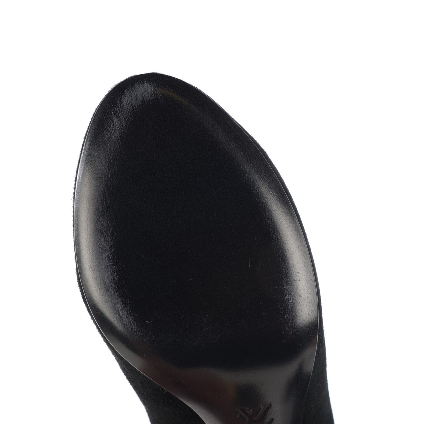 Suede Goatskin Alliance Thigh Boots 38.5 Black