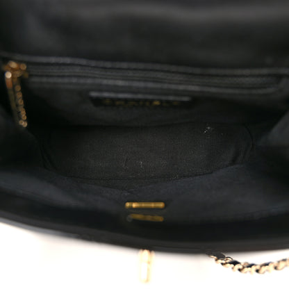 Chanel Patent Quilted Shiny Coco Small Flap Hobo Black 5 of 10