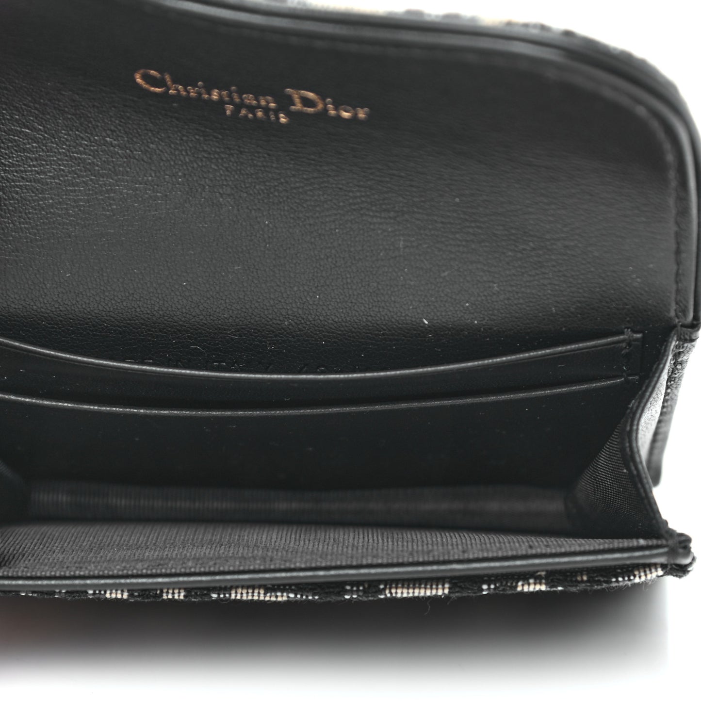 Oblique Saddle Card Holder Blue