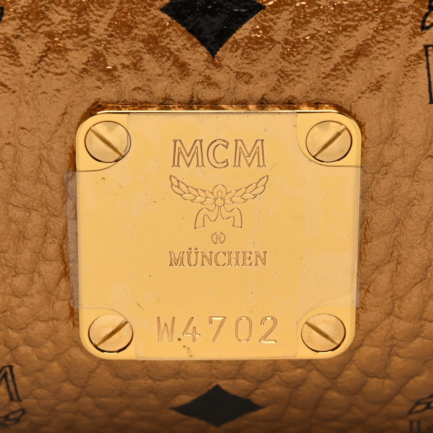 Metallic Visetos Traveler Weekender Duffle Bag Gold