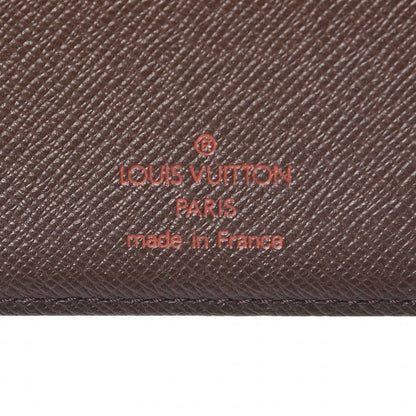 Louis Vuitton Damier Ebene Checkbook Cover Wallet 6 of 7