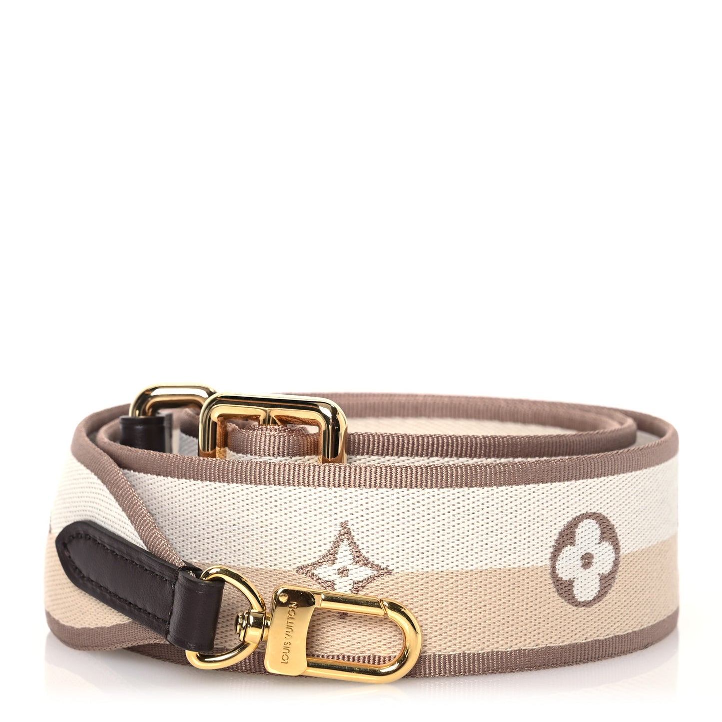 Jacquard Speedy Bandouliere 20 Shoulder Strap Beige Brown