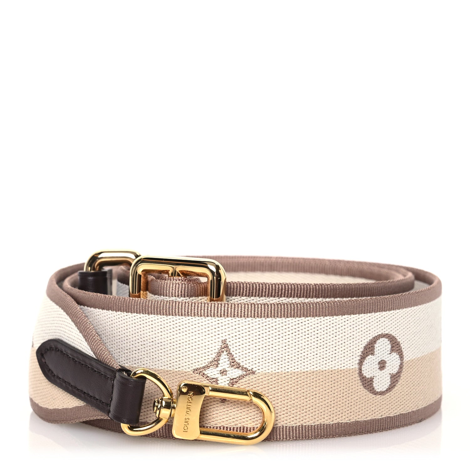 Louis Vuitton Jacquard Speedy Bandouliere 20 Shoulder Strap Beige Brown 1 of 4