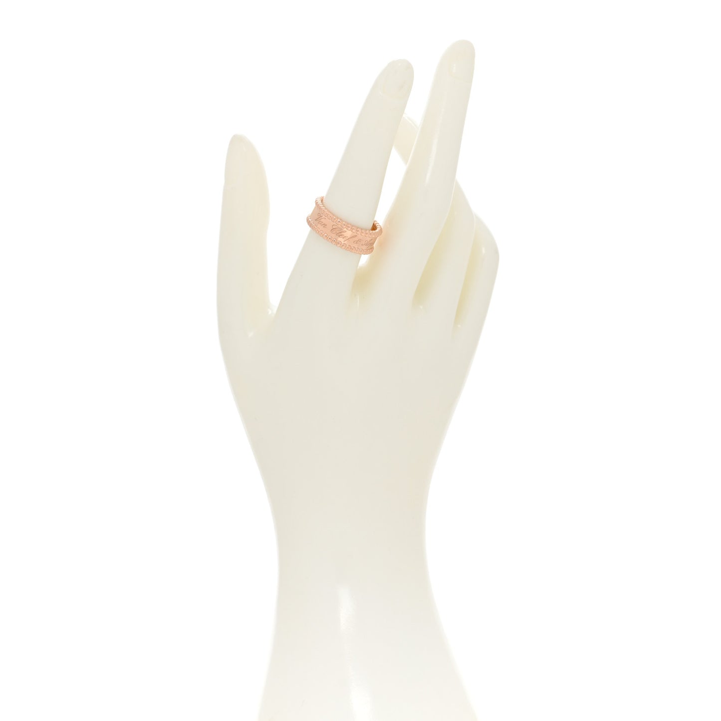 18K Rose Gold Perlee Signature Ring 57 8