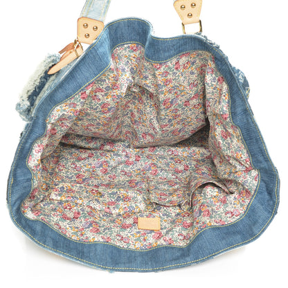 Louis Vuitton Denim Patchwork Cabby Tote Blue 5 of 6