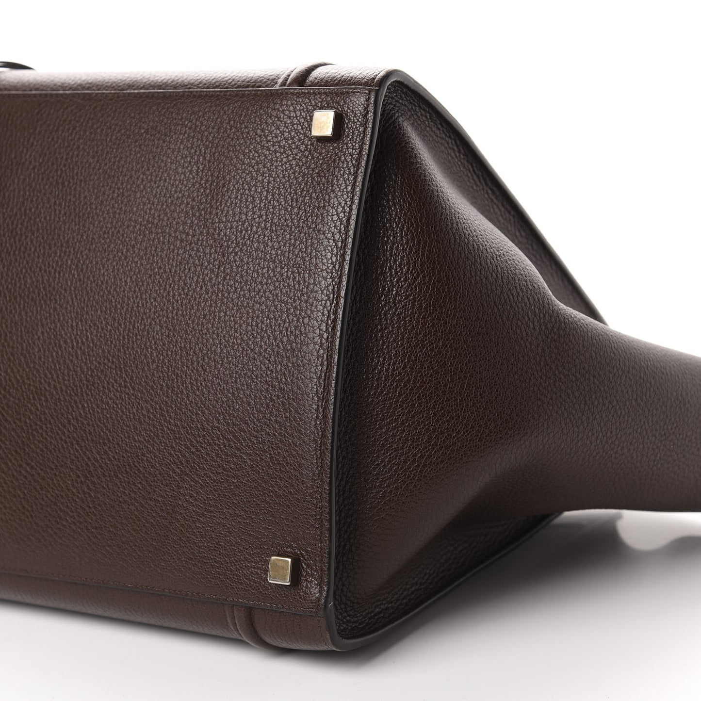 Grained Calfskin Medium Phantom Luggage Brown