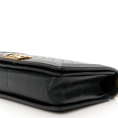 Chanel Caviar Quilted New Medium Boy Flap Black 10 of 12