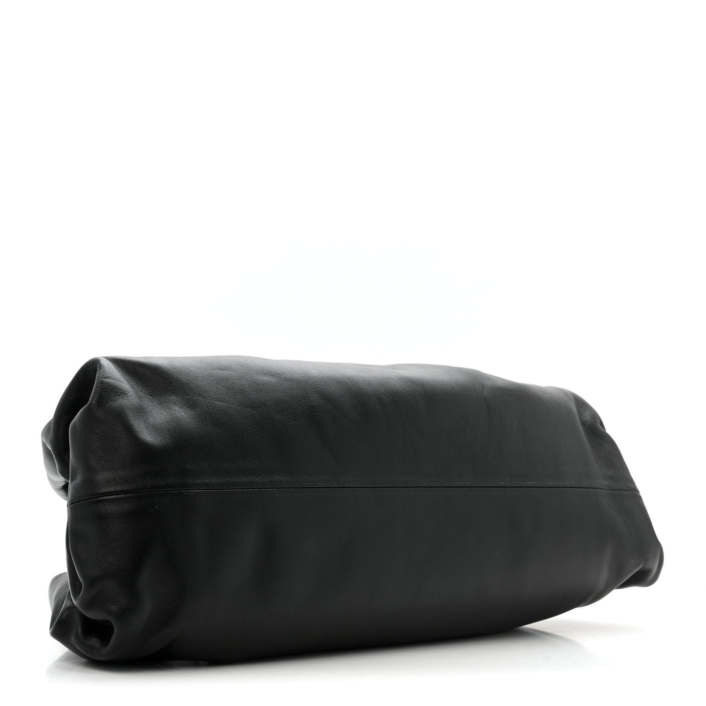Smooth Butter Calf The Pouch Oversized Clutch Black