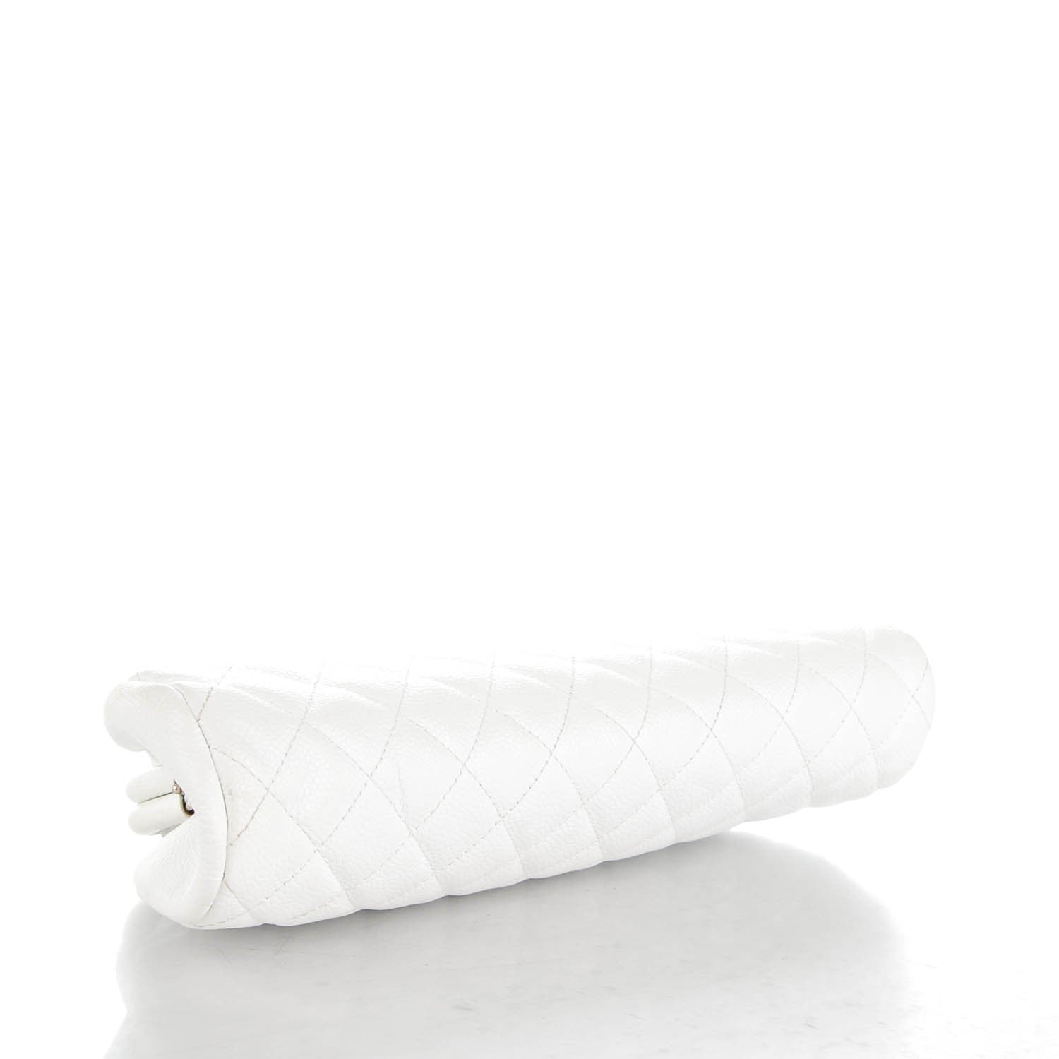 Chanel Caviar Quilted Timeless Clutch White 4 of 8