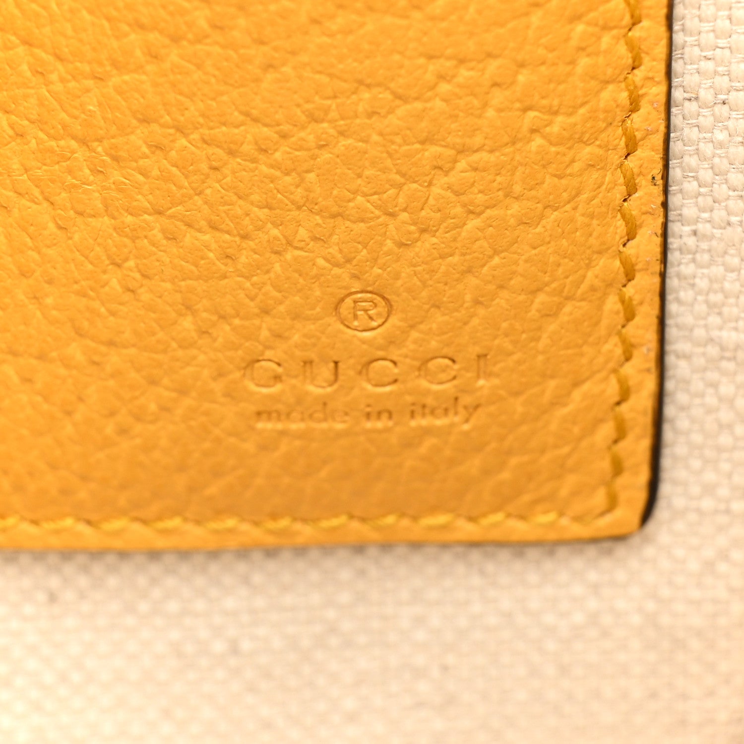 Gucci GG Supreme Monogram Neo Vintage Zip Wristlet Pouch Beige New Acero Crop 6 of 12