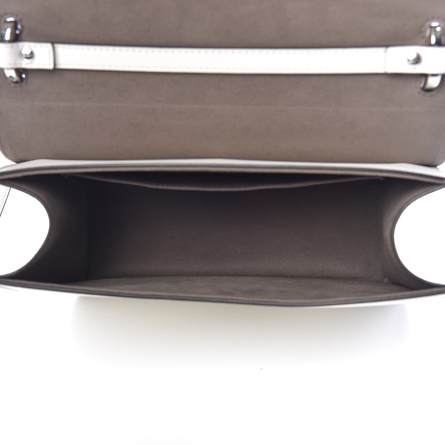 Vitello Century Opaco F is Fendi Kan I Shoulder Bag White Ice