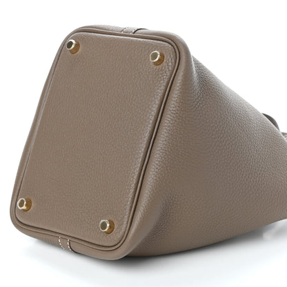 Hermes Taurillon Clemence Picotin Lock 18 PM Etoupe 10 of 10