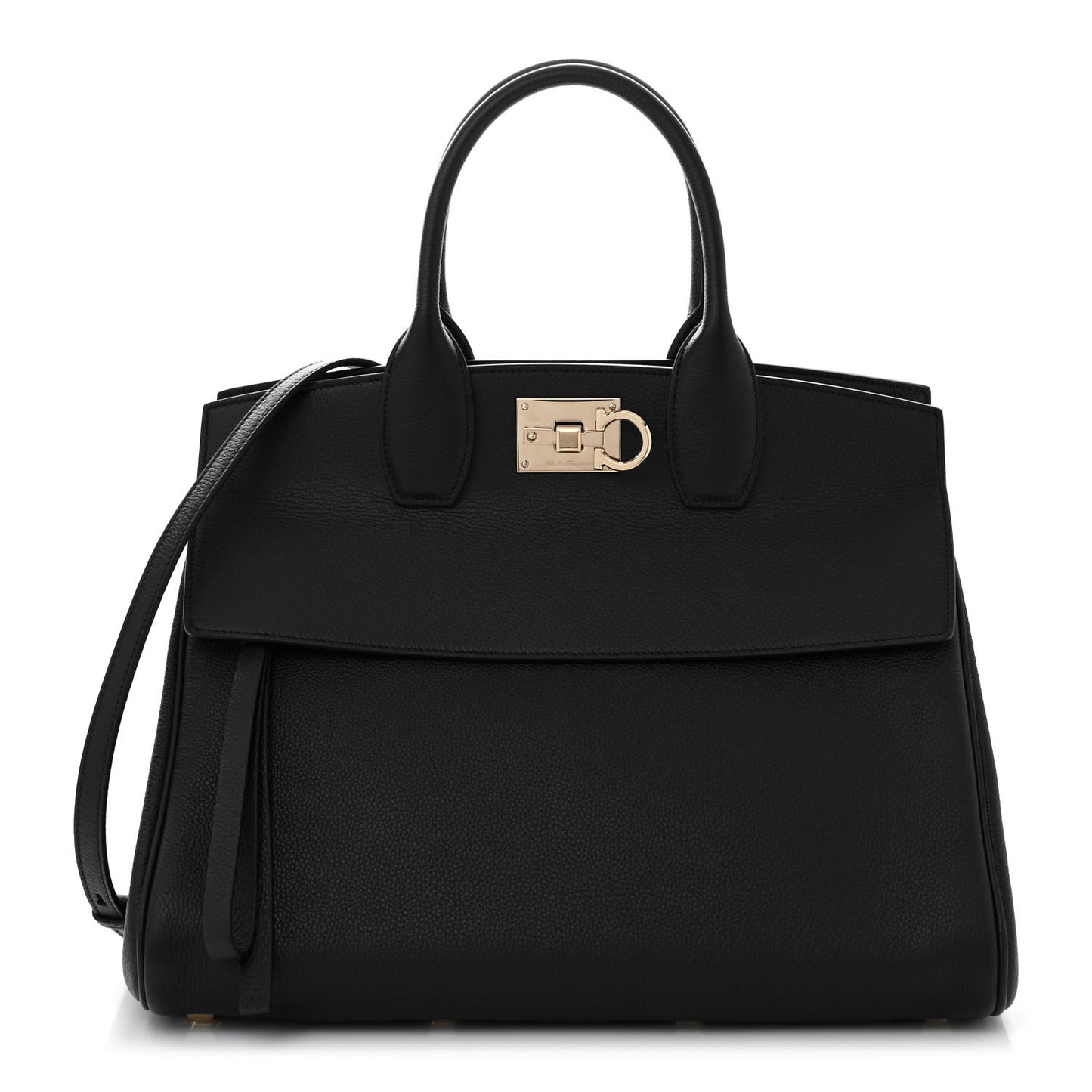 Calfskin Large Studio Bag Black