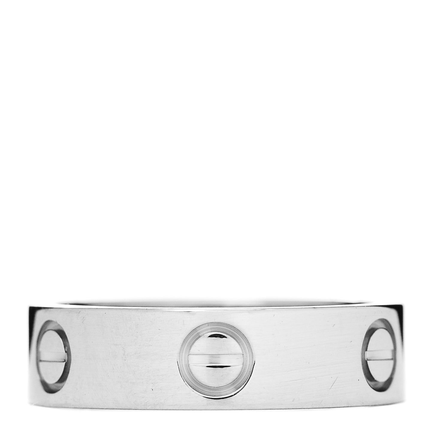 18K White Gold 5.5mm LOVE Ring 56 7.5