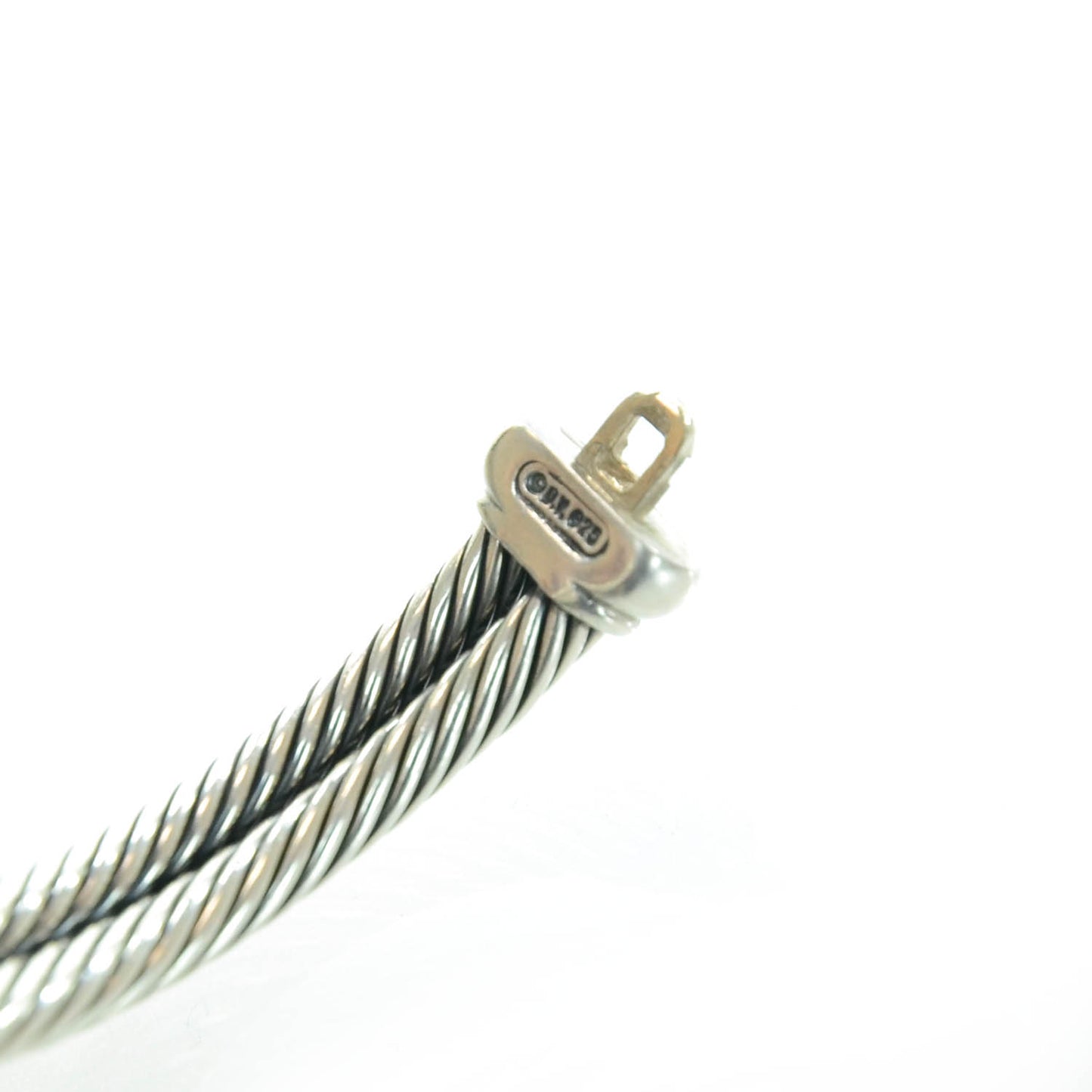 Sterling Silver Diamond Prasiolite 10mm Albion Cable Bracelet
