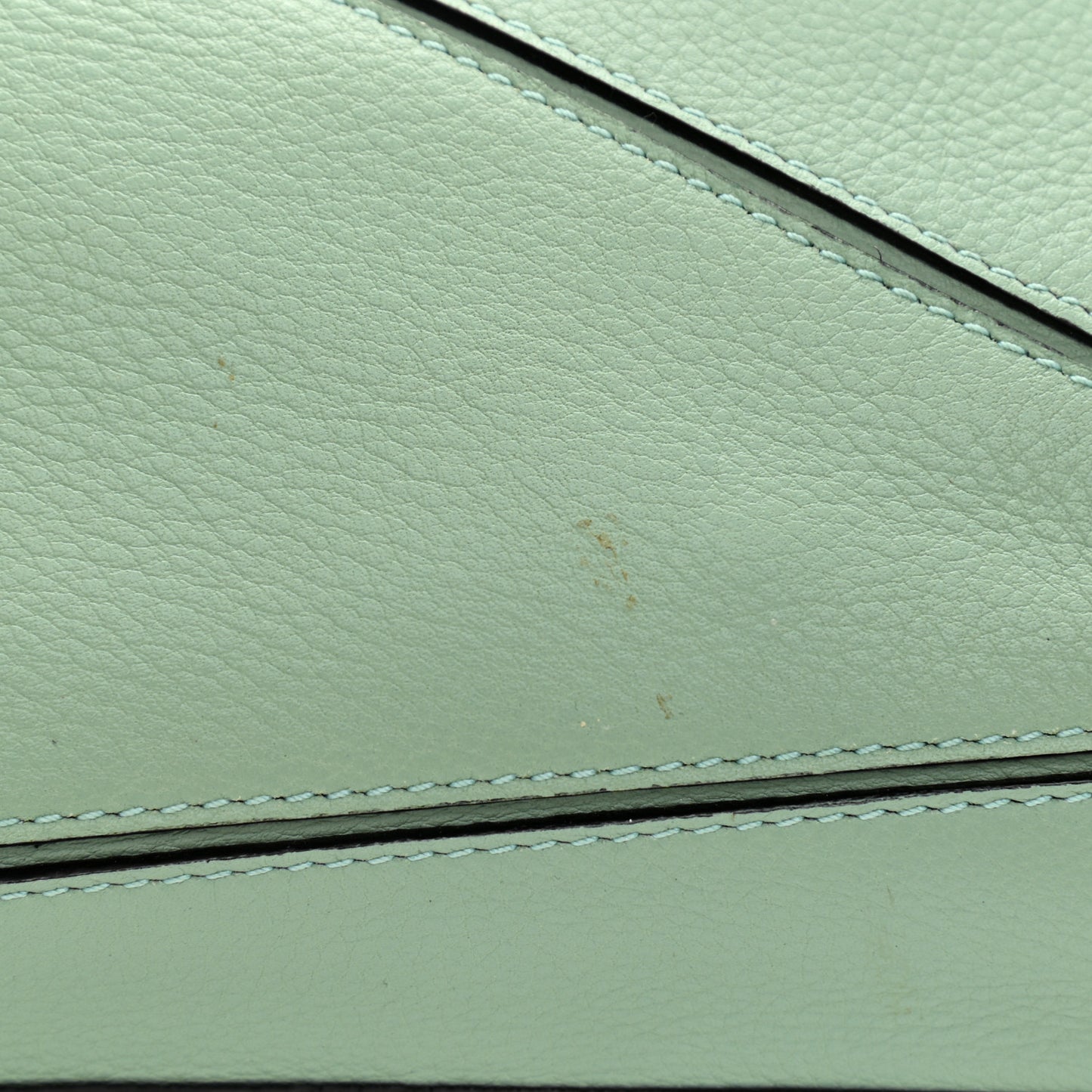 Calfskin Medium Puzzle Bag Sea Water Green