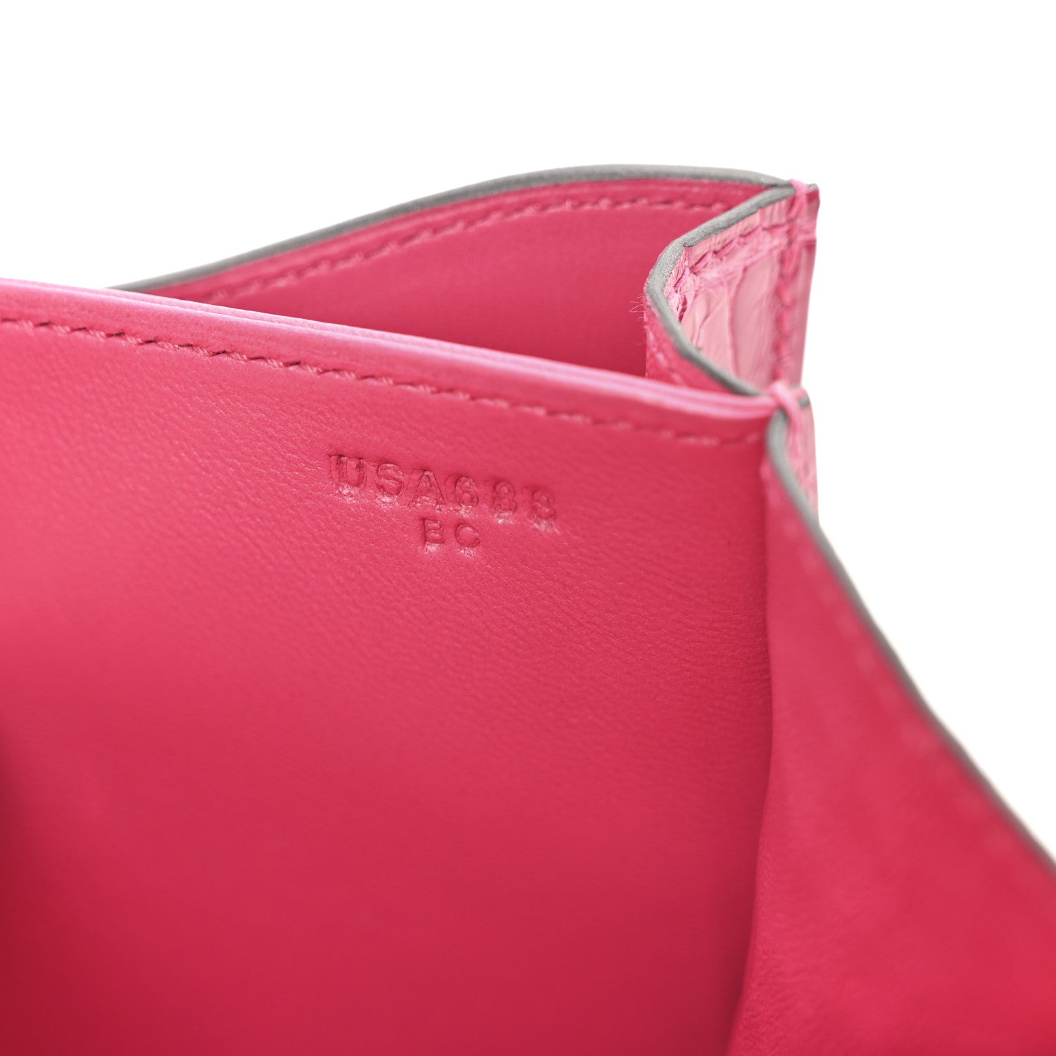 Hermes Shiny Alligator Constance 18 Rose Mexico 7 of 10