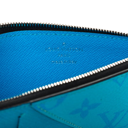 Louis Vuitton Taigarama Coin Card Holder Blue Lagoon 6 of 8