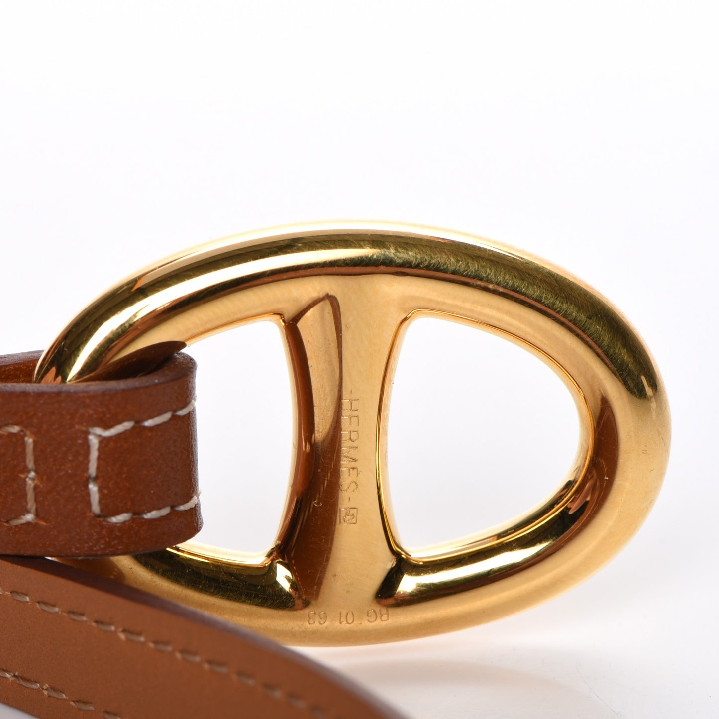 Natural Tadelakt Granville Double Tour Bracelet M Fauve