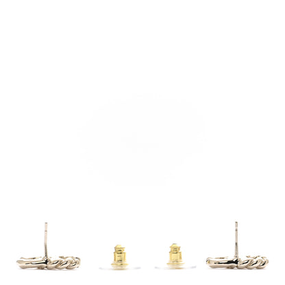 Chanel Twisted CC Earrings Gold 3 of 5