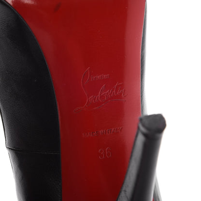 Christian Louboutin Kid Very Prive 120 Pumps 36 Black Red 8 of 14