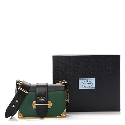 Prada City Calf Saffiano Cahier Bag Biliardo Black 10 of 10