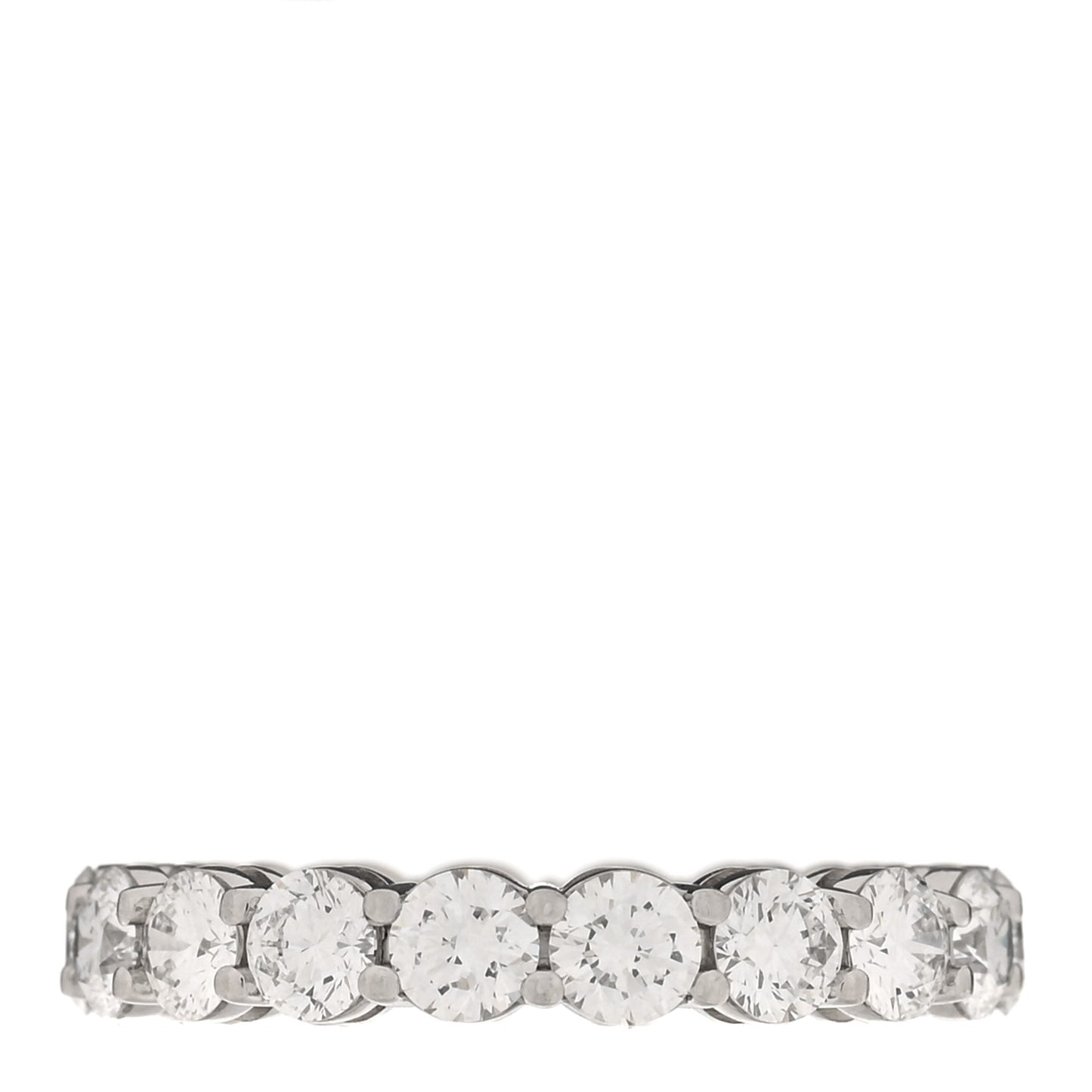 Platinum Diamond 3.7mm Embrace Eternity Band Ring 51 5.75