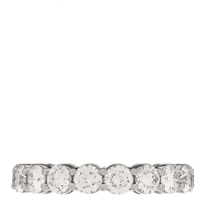 Tiffany Platinum Diamond 3.7mm Embrace Eternity Band Ring 51 5.75 1 of 5