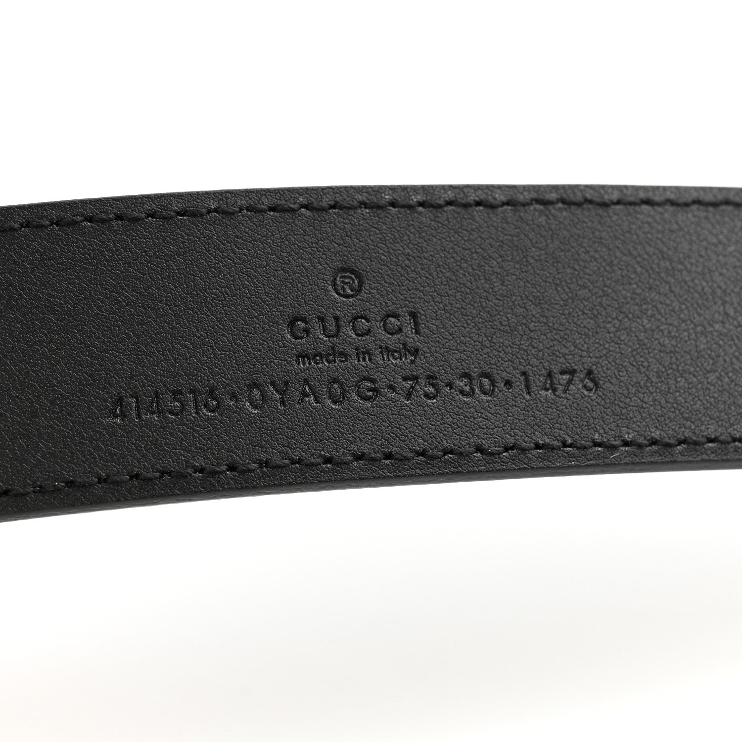 Gucci Calfskin Double G 30mm Belt 75 30 Black 5 of 7