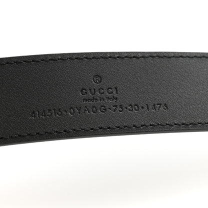 Gucci Calfskin Double G 30mm Belt 75 30 Black 5 of 7