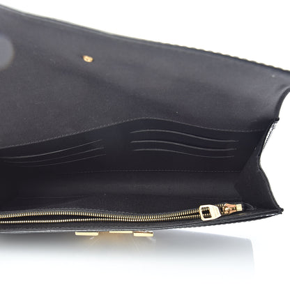 Louis Vuitton Patent Louise Clutch Black 5 of 7