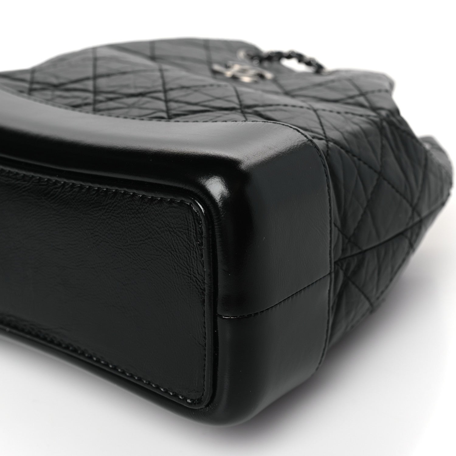 Chanel Aged Calfskin Quilted Small Gabrielle Backpack Black 8 of 8