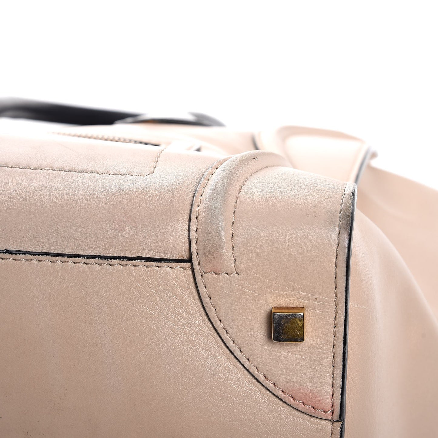 Satin Calfskin Mini Luggage Powder Black