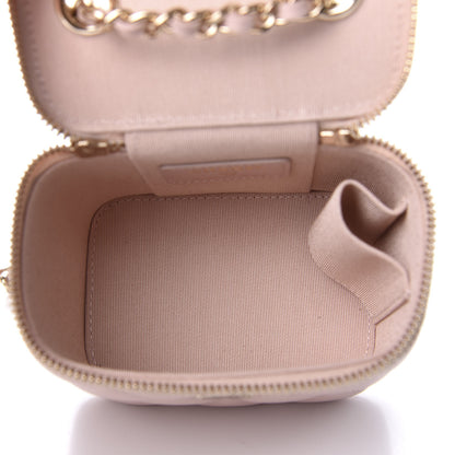 Chanel Caviar Quilted Mini Vanity Case With Chain Light Pink 5 of 11