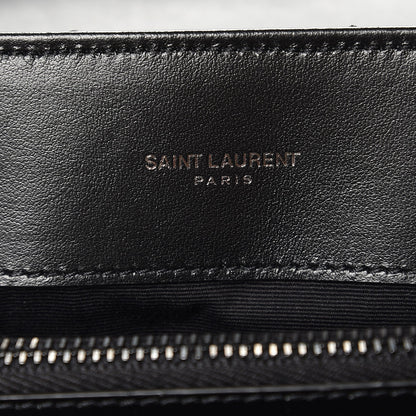 Saint Laurent Calfskin Y Quilted Monogram Medium Loulou Chain Satchel Black 6 of 7