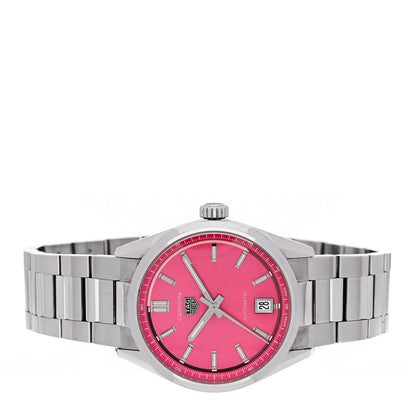 Tag Heuer Stainless Steel 36mm Carrera Date Automatic Watch Pink WBN2313 2 of 5