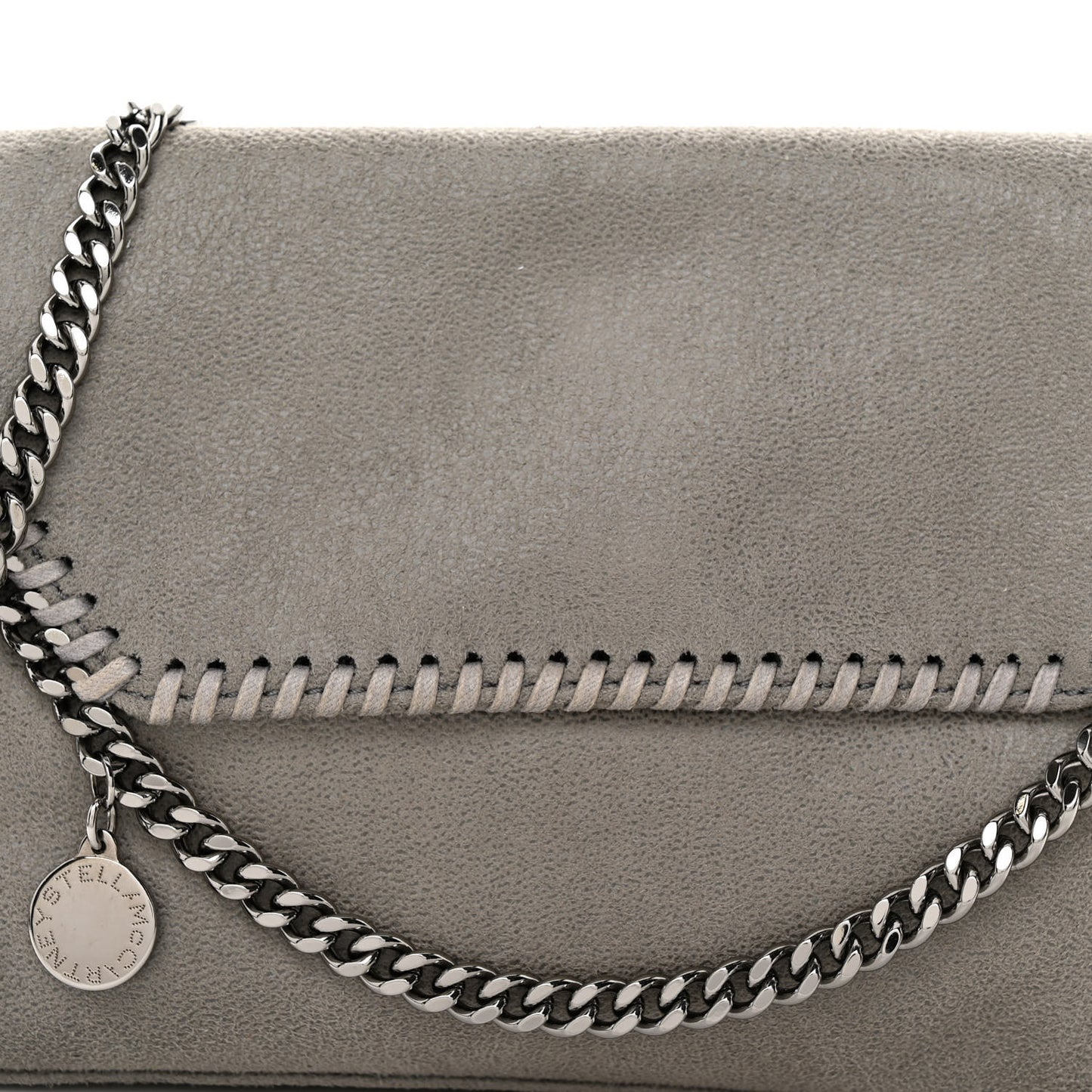 Shaggy Deer Mini Falabella Crossbody Bag Grey