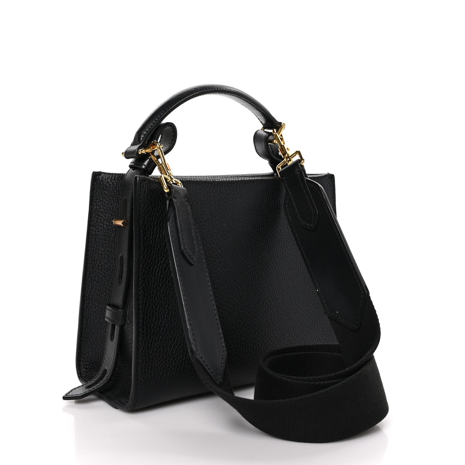 Tom Ford Calfskin Mini T Twist Top Handle Bag Black 3 of 11