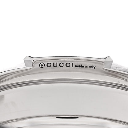 Gucci 18K White Gold 9mm Link To Love Stud Ring 51 5.75 4 of 6