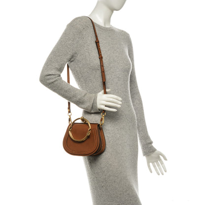 Chloe Calfskin Suede Small Nile Bracelet Bag Caramel 2 of 14