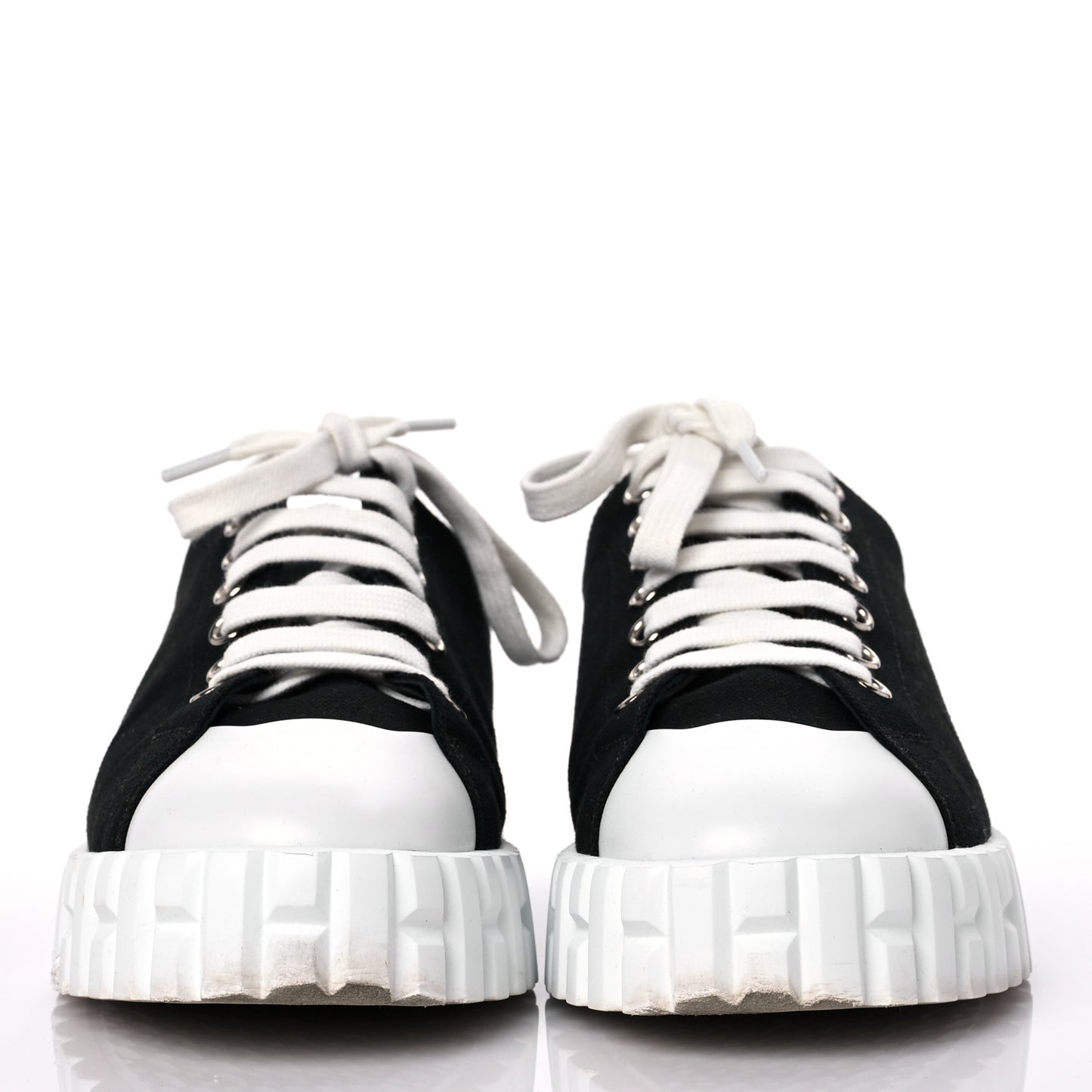 Cotton Canvas Womens Cross Sneakers 37 Black