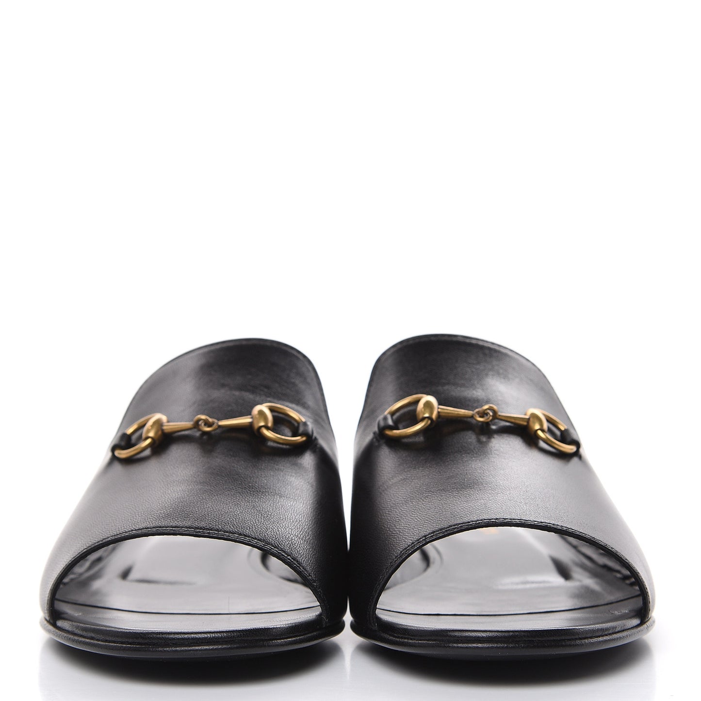 Malaga Kid Horsebit Slide Sandals 38.5 Black