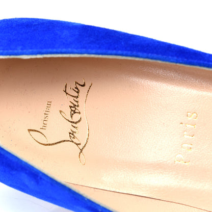 Christian Louboutin Veau Velours Pigalle Follies 85 Pumps 38 Cyclades 8 of 9