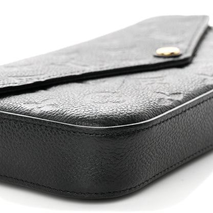 Louis Vuitton Empreinte Pochette Felicie Chain Wallet Black 9 of 15