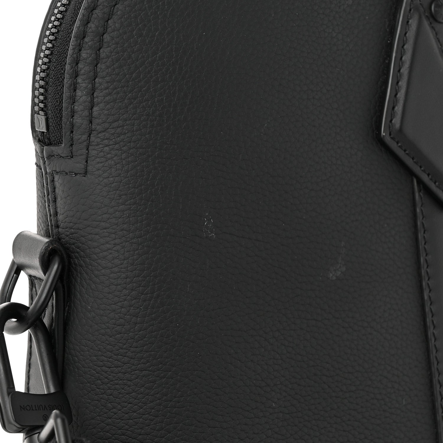 Louis Vuitton Calfskin Aerogram Takeoff Briefcase Black 10 of 11