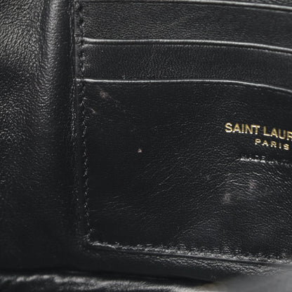 Saint Laurent Grain De Poudre Matelasse Monogram Mini Lou Camera Bag Black 10 of 12