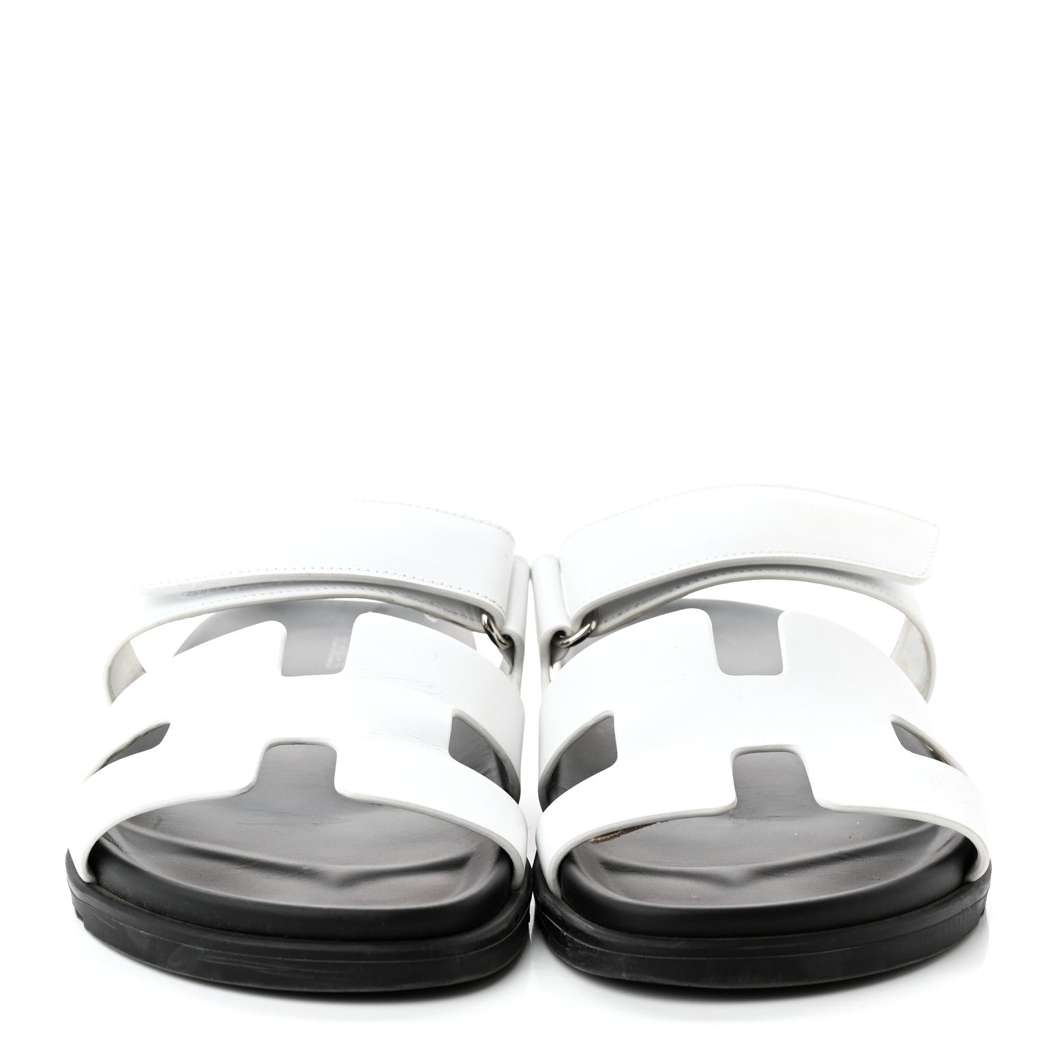 Hermes Calfskin Womens Chypre Sandals 41 White 2 of 12