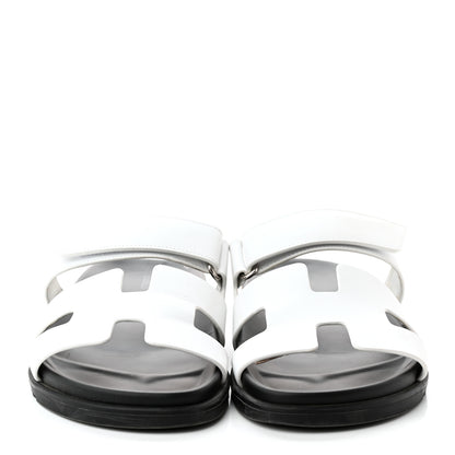 Hermes Calfskin Womens Chypre Sandals 41 White 2 of 12