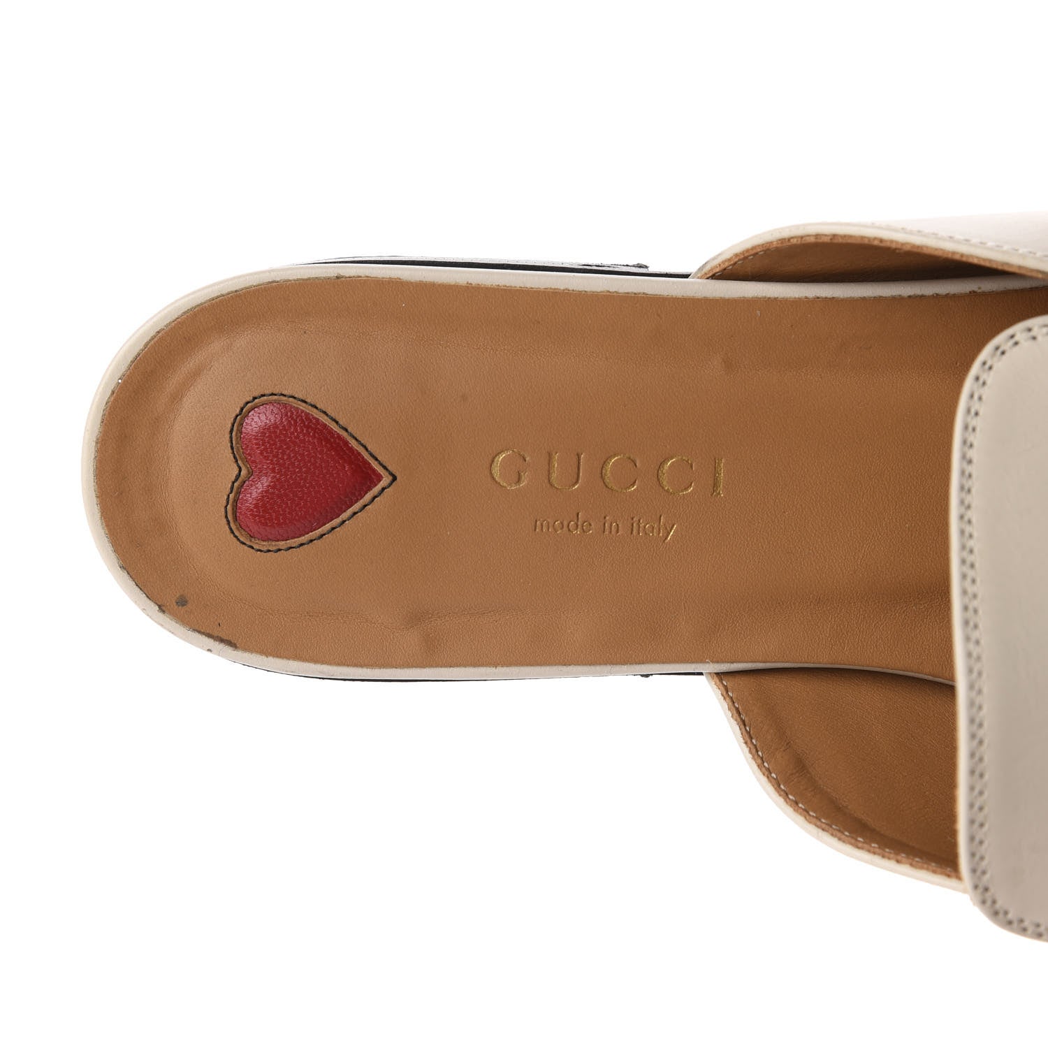 Gucci Calfskin Web Womens Peyton GG Slippers 37 Mystic White 7 of 16