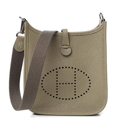 Hermes Taurillon Clemence Amazone Evelyne TPM Sauge 1 of 10